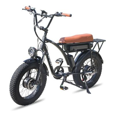 20 inç Fat Tire Elektrikli Bisiklet 23AH Pil Kapasitesi ve 7 Hızlı Dövizli AB Depoları