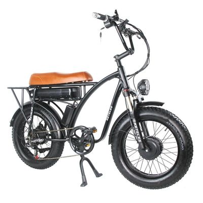 2000W Arka Merkezi Motor Konumu ve 3 Saat Şarj Süresi ile Çift Motorlu Elektrikli Bisiklet