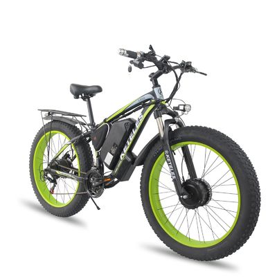 AB Depo Disk Fren 72V 2000W Çift Arka Motor 23AH Lityum Pil 26&quot;x4.0&quot; Şişman Lastik Elektrik Bisiklet