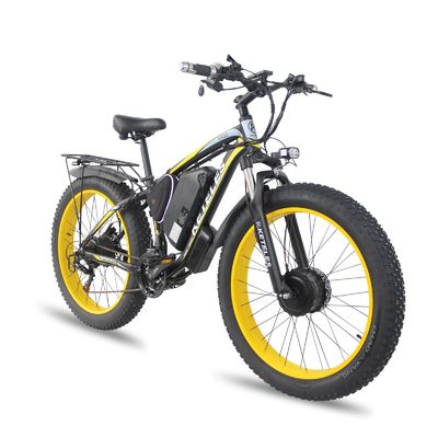 KETELES K800 Elektrikli Fat Bike 1000W 17.5AH Pil 26x4.0 inç Çift Motorlu İki Tekerlekli Sürüş