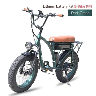 20 inç Fat Tire Elektrikli Bisiklet 23AH Pil Kapasitesi ve 7 Hızlı Dövizli AB Depoları