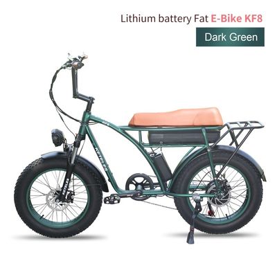 20 inç Fat Tire Elektrikli Bisiklet 23AH Pil Kapasitesi ve 7 Hızlı Dövizli AB Depoları