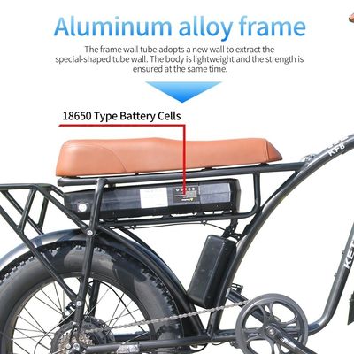 20 inç Fat Tire Elektrikli Bisiklet 23AH Pil Kapasitesi ve 7 Hızlı Dövizli AB Depoları