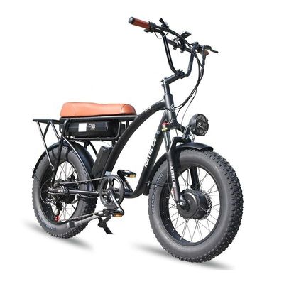 23AH Pil Kapasitesi 1000W 2000W Motor 20 inç Fat Bike Elektrikli Bisiklet Özel Destek