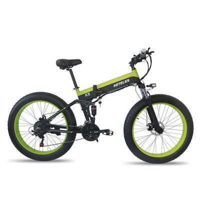 15AH Pil 26x4.0 inç Yüksek Güçlü 1000W Motor ve 7 Hızlı Dövizli Elektrikli Bisiklet