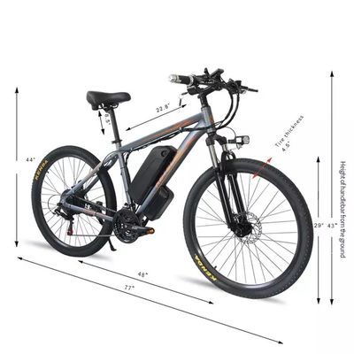 48V 18Ah Lityum Pil Elektrikli Dağ Bisikleti 250W Motor 26 inç E-Bike AB Depo