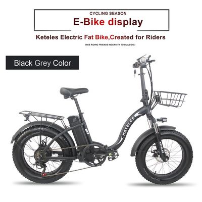 EU Stock 250W Motor 15AH Lityum Pil Katlanabilir E-Bike ve 20x4.0 inç Fat Tire