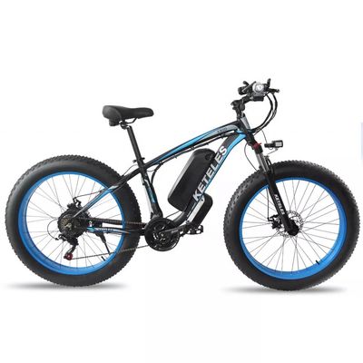 1000W Motor 18AH Pil 26&quot; Fat Lastik Elektrikli Bisiklet Güç başına menzil 31 60 km AB Stok