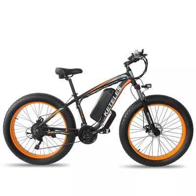 1000W Motor 18AH Pil 26&quot; Fat Lastik Elektrikli Bisiklet Güç başına menzil 31 60 km AB Stok