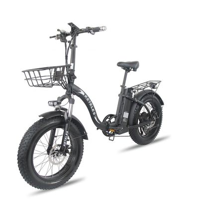 AB Depo 1000W 20x4.0 Fat Tire Katlanabilir Elektrikli Bisiklet 48V 18Ah Lityum Pil