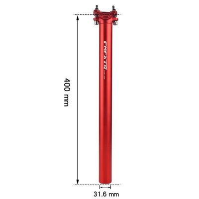 27.2/30.9/31.6*400mm Alüminyum Mountain Bike Koltuk Tüpü için Çift Tırnaklı Düz Tüp