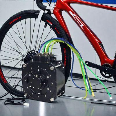 Elektrikli Hibrit Bisiklet için 60V 26 &quot;DC fırçasız Su soğutmalı üç fazlı senkroniz motor