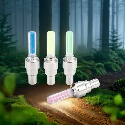 Dağ Yolu Bisikleti Motor Tekerleği Lastik Lastik Valfi için LED Yanıp sönen lamba