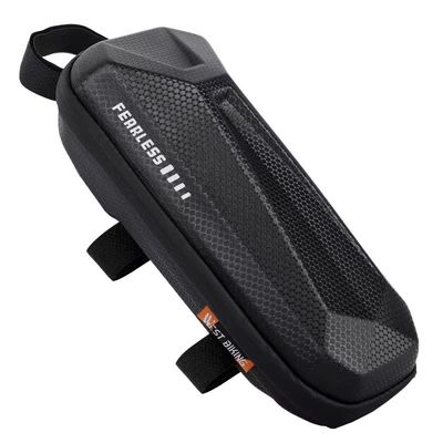 WEST BIKING 1-1.5L bisiklet çantası Su geçirmez EVA sert kabuğu ve yol bisikleti çerçevesi için 145g