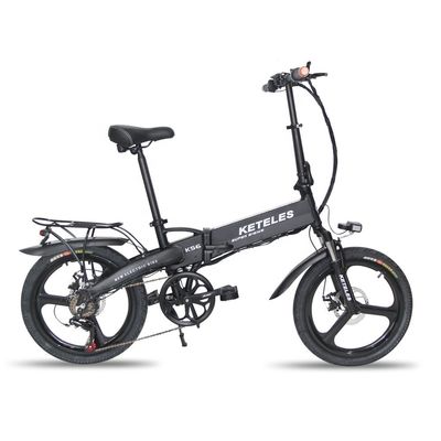 48V 350W 10AH Elektrikli Bisiklet 20 Inç Katlanabilir Çerçeve ve Güç başına 31-60km menzil