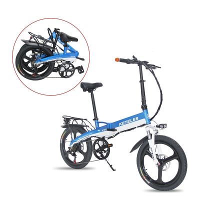 AB Pazarı 36V 250W motorlu ve 10AH Lityum pilli 20 inç katlanabilir elektrikli bisiklet