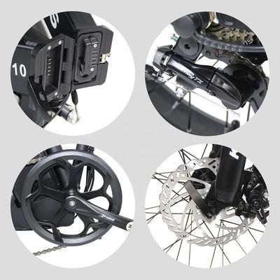 2024 Doğrudan 20x4.0 Inch Fat Tire Katlanabilir E-Bike 1000W 7 Hızlı Dişli Arka Hub Motoru ile
