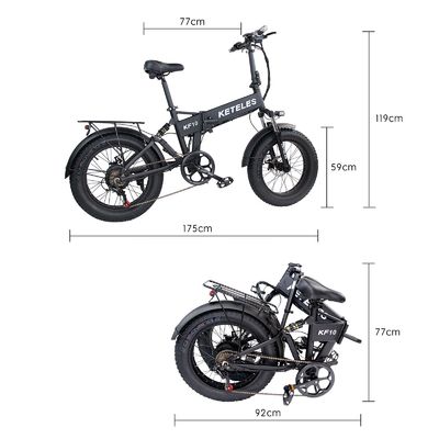 20x4.0 Inch Fat Tire ve Hızlı Şarj Zamanı ile Tüm Arazi 1000W 13AH Elektrikli Bisiklet