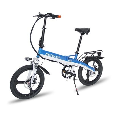 48V 350W 10AH Elektrikli Bisiklet 20 Inç Katlanabilir Çerçeve ve Güç başına 31-60km menzil