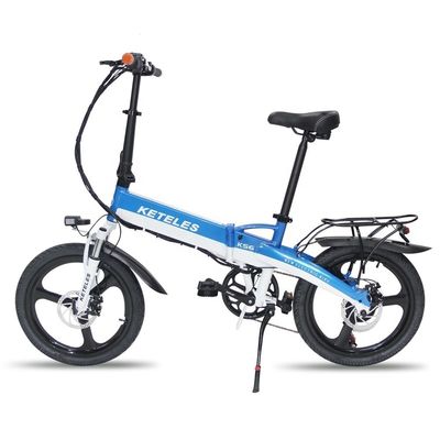 48V 350W 10AH Elektrikli Bisiklet 20 Inç Katlanabilir Çerçeve ve Güç başına 31-60km menzil