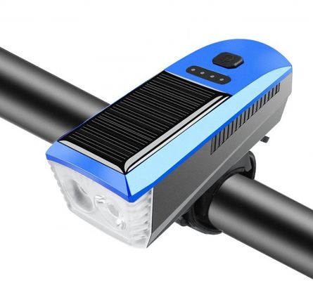 Mavi Güneş ve USB Şarj Bisiklet Işığı 2000mAh MTB Yol Bisikleti için Ön Far