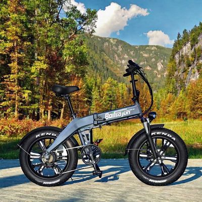Elektrikli Katlanabilir Dağ Bisikleti Ağır Çelik Çerçeve Tüm Arazi Kirli Sürüş için Şişman Lastik