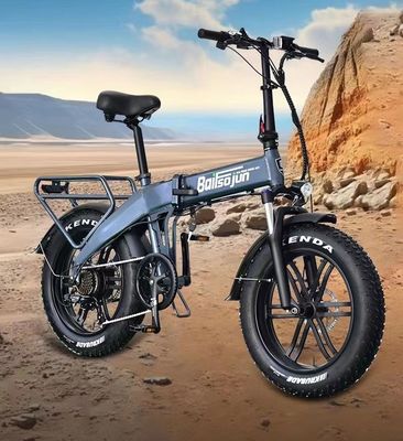 Elektrikli Katlanabilir Dağ Bisikleti Ağır Çelik Çerçeve Tüm Arazi Kirli Sürüş için Şişman Lastik