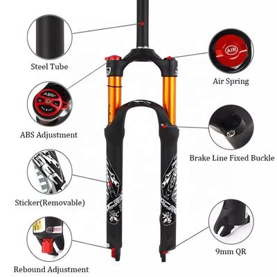 Karbon-Materyal MTB Bisiklet 26/27.5/29 Inch BMX Bisikletleri için Hava Şok Çatalları 2024'te