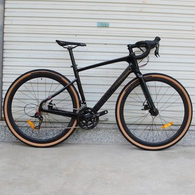 Karbon Çerçeve Çakıl Bisiklet 700C*40C 11 Hızlı APEX Yol Yarışı için Hidrolik Disk Fren