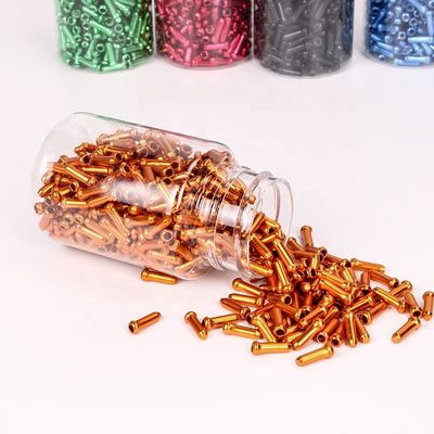 Yol Bisikleti Aksesuarları Alüminyum Hat İç Kablo Kapağı Fren Tel Sonu Kapağı Yaklaşık 1.2cm