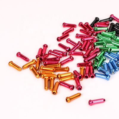Yol Bisikleti Aksesuarları Alüminyum Hat İç Kablo Kapağı Fren Tel Sonu Kapağı Yaklaşık 1.2cm