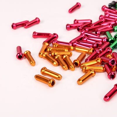Yol Bisikleti Aksesuarları Alüminyum Hat İç Kablo Kapağı Fren Tel Sonu Kapağı Yaklaşık 1.2cm