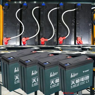 12V20.2Ah 6-DZF-20.2 Elektrikli kaykay için kuru şarjlı mühürlü GEL kurşun asitli pil