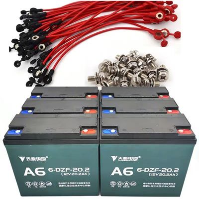 12V20.2Ah 6-DZF-20.2 Elektrikli kaykay için kuru şarjlı mühürlü GEL kurşun asitli pil