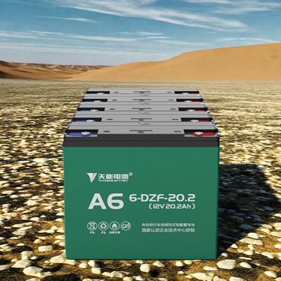 12V20.2Ah 6-DZF-20.2 Elektrikli kaykay için kuru şarjlı mühürlü GEL kurşun asitli pil