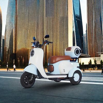 600W Motor Gücü Yetişkinler için Üç Tekerlekli Scooter Arka Merkezi Motor Konumu Entegre Pil