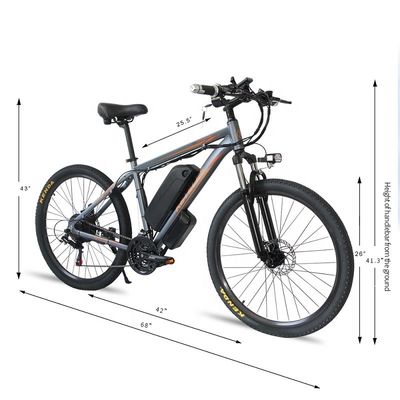 Elektrikli Dağ Bisikleti 48V 13Ah Lityum Pil ve Güçlü 500W Motorlu 26&quot; E-Bike