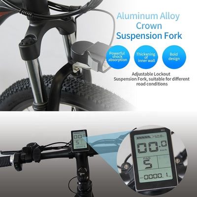 Elektrikli Dağ Bisikleti 48V 13Ah Lityum Pil ve Güçlü 500W Motorlu 26&quot; E-Bike
