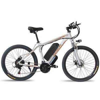 1000W 17.5AH Elektrikli Dağ Bisikleti 26 &quot;Dağ E-bisikleti Arka Merkezi Motor Alüminyum Alaşım
