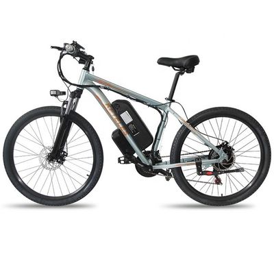 1000W 17.5AH Elektrikli Dağ Bisikleti 26 &quot;Dağ E-bisikleti Arka Merkezi Motor Alüminyum Alaşım