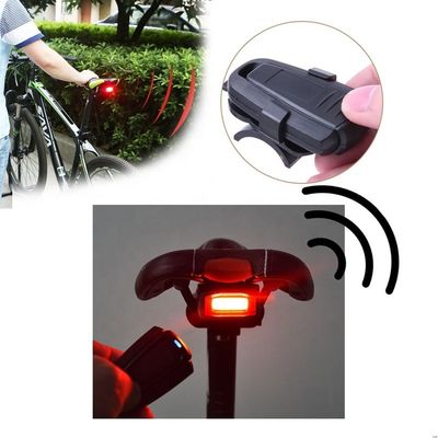 COB Parlak Işık Kaynağı Kablosuz Uzaktan Kumanda 110dB Sesli Bisiklet Hırsızlık Karşıtı Alarmı