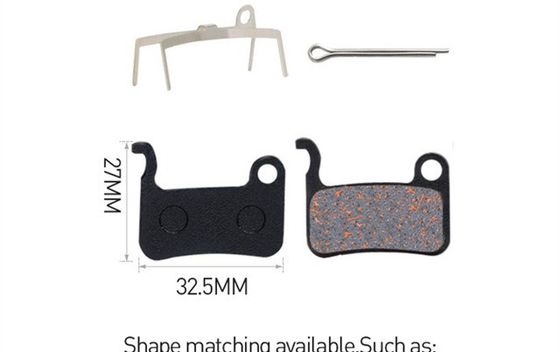 35x30.5mm Kırmızı Metal Fren Yastığı için Rezin MTB Dağ Bisikleti Disk Rotor Fren Yastıkları