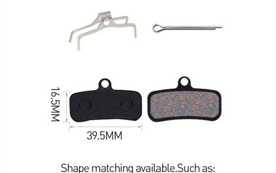 35x30.5mm Kırmızı Metal Fren Yastığı için Rezin MTB Dağ Bisikleti Disk Rotor Fren Yastıkları