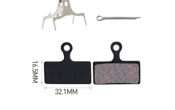 35x30.5mm Kırmızı Metal Fren Yastığı için Rezin MTB Dağ Bisikleti Disk Rotor Fren Yastıkları