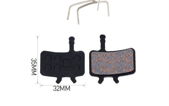 35x30.5mm Kırmızı Metal Fren Yastığı için Rezin MTB Dağ Bisikleti Disk Rotor Fren Yastıkları