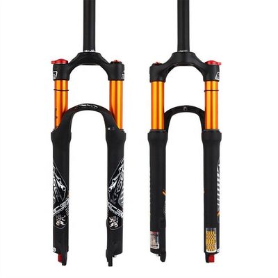 24-28 inç MTB Bisiklet Hava Şok Çatalları Süspansiyon Fren Çatalları 700c Direksiyon uzunluğu 220m