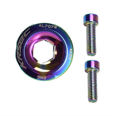 Kategori CRANK 2021 Renkli Alüminyum Bisiklet Parçaları M18/M20 MTB Crankset Kapak vida