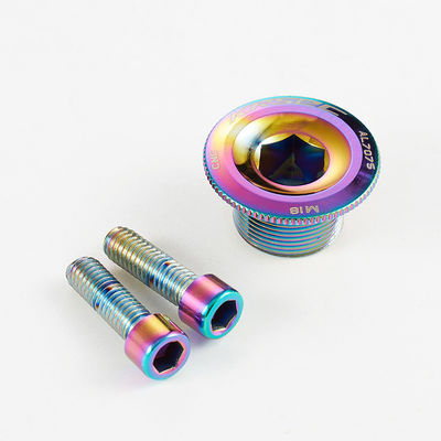 Kategori CRANK 2021 Renkli Alüminyum Bisiklet Parçaları M18/M20 MTB Crankset Kapak vida