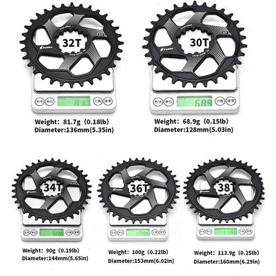 30/32/34/36/38T Zincir Halkası ve 170mm Krank Uzunluğu ile MTB Bisiklet Kırtlak